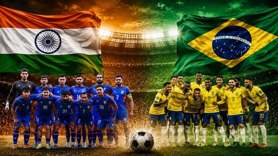 ভারতীয় ফুটবলের ঐতিহাসিক মুহূর্ত: স্বাগতিকদের বিরুদ্ধে খেলতে কলকাতা আসছে ব্রাজিল